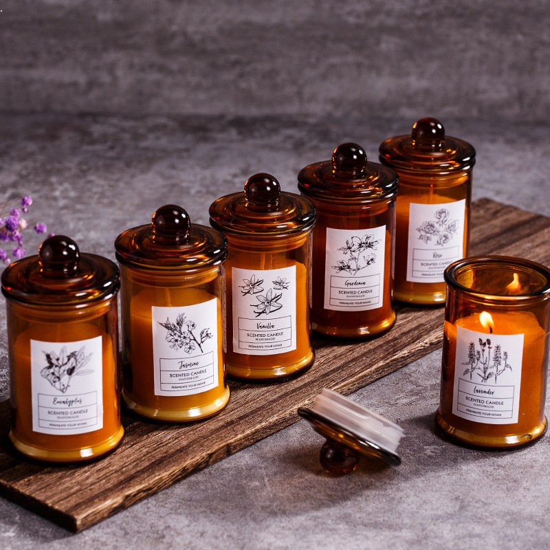 Candle Making Glass Jars - Pot en verre Vintage, bougie parfumée,