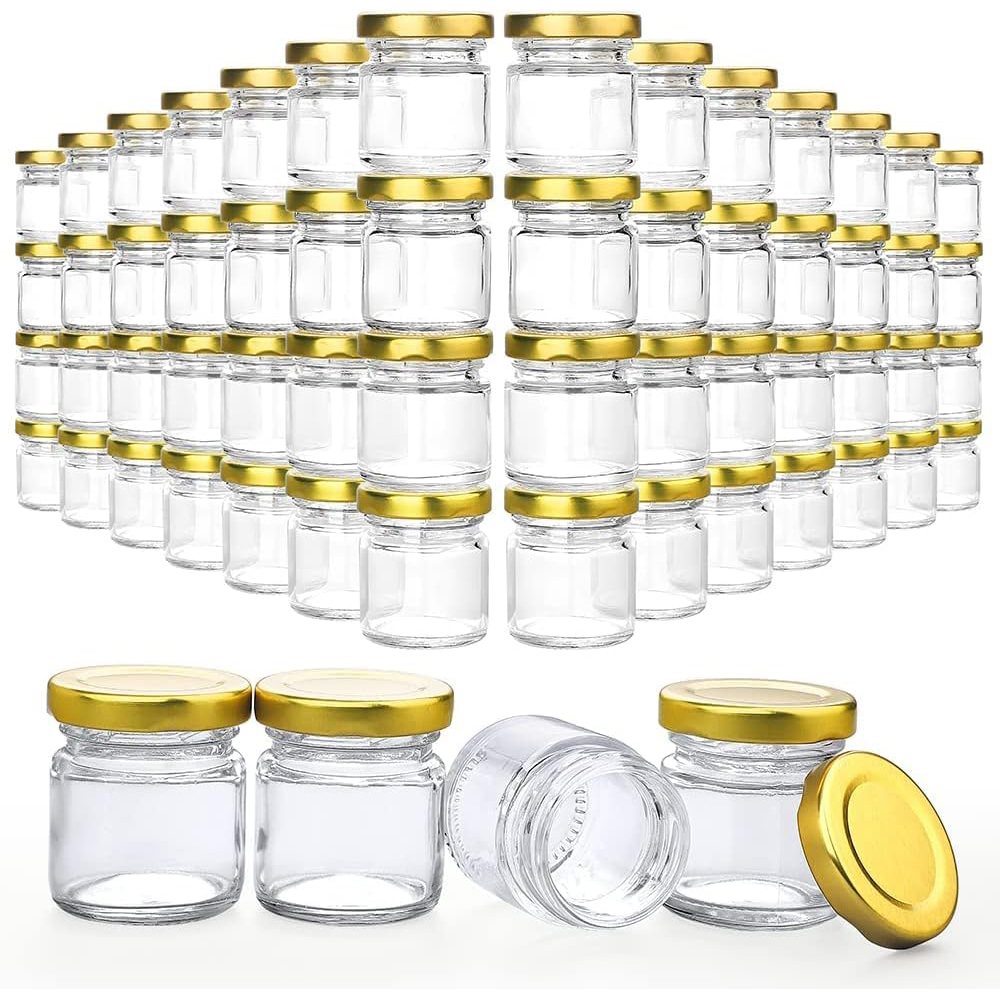 Candle Making Glass Jars - Petits pots en verre avec couvercles,
