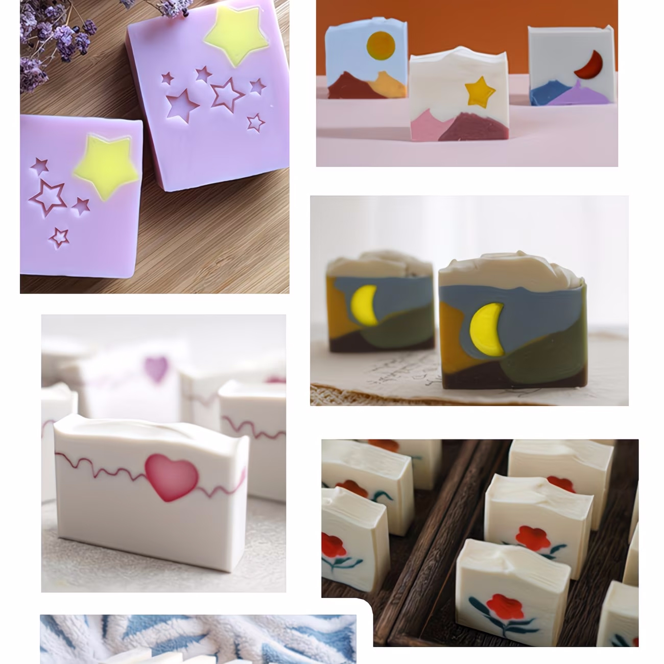 Candle Making Youtube - Moule en silicone en forme d'étoile,