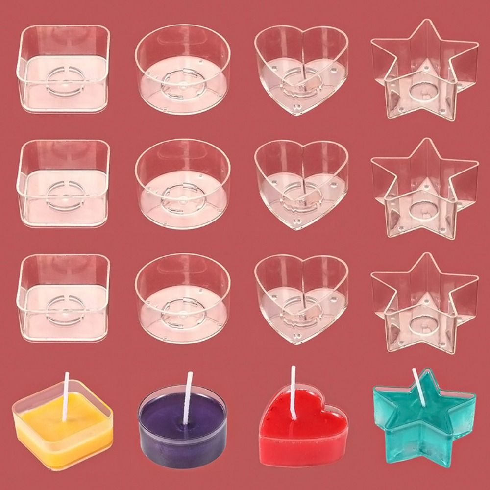 Candle Making Glass Jars - 10 pièces bricolage Art lumière bougie
