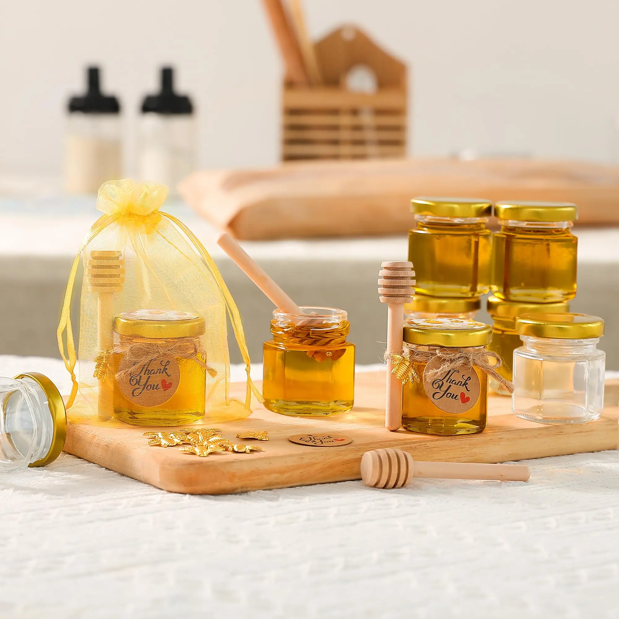 Mini pots à miel hexagonaux en - Candle Making Glass Jars avis et prix