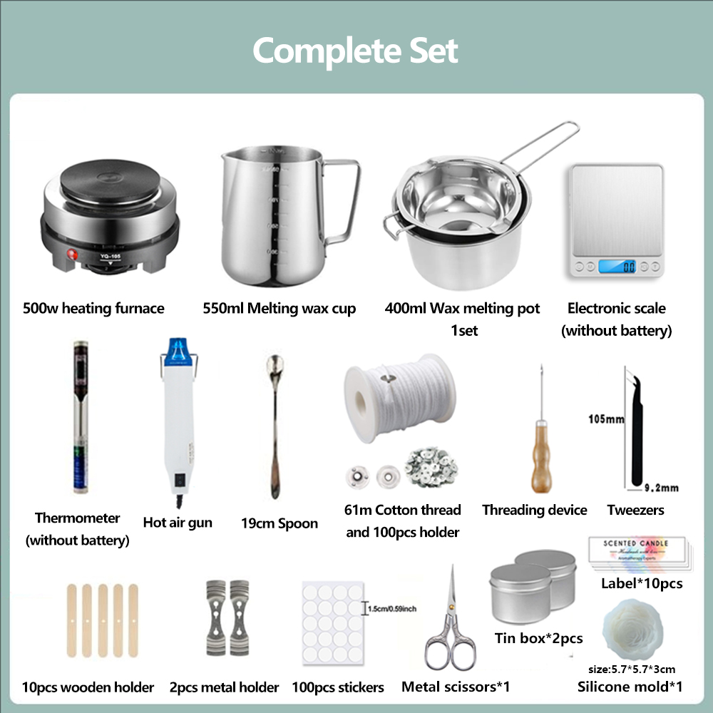 Ensemble d'outils de matériaux - Candle Making Glass Jars avis et prix